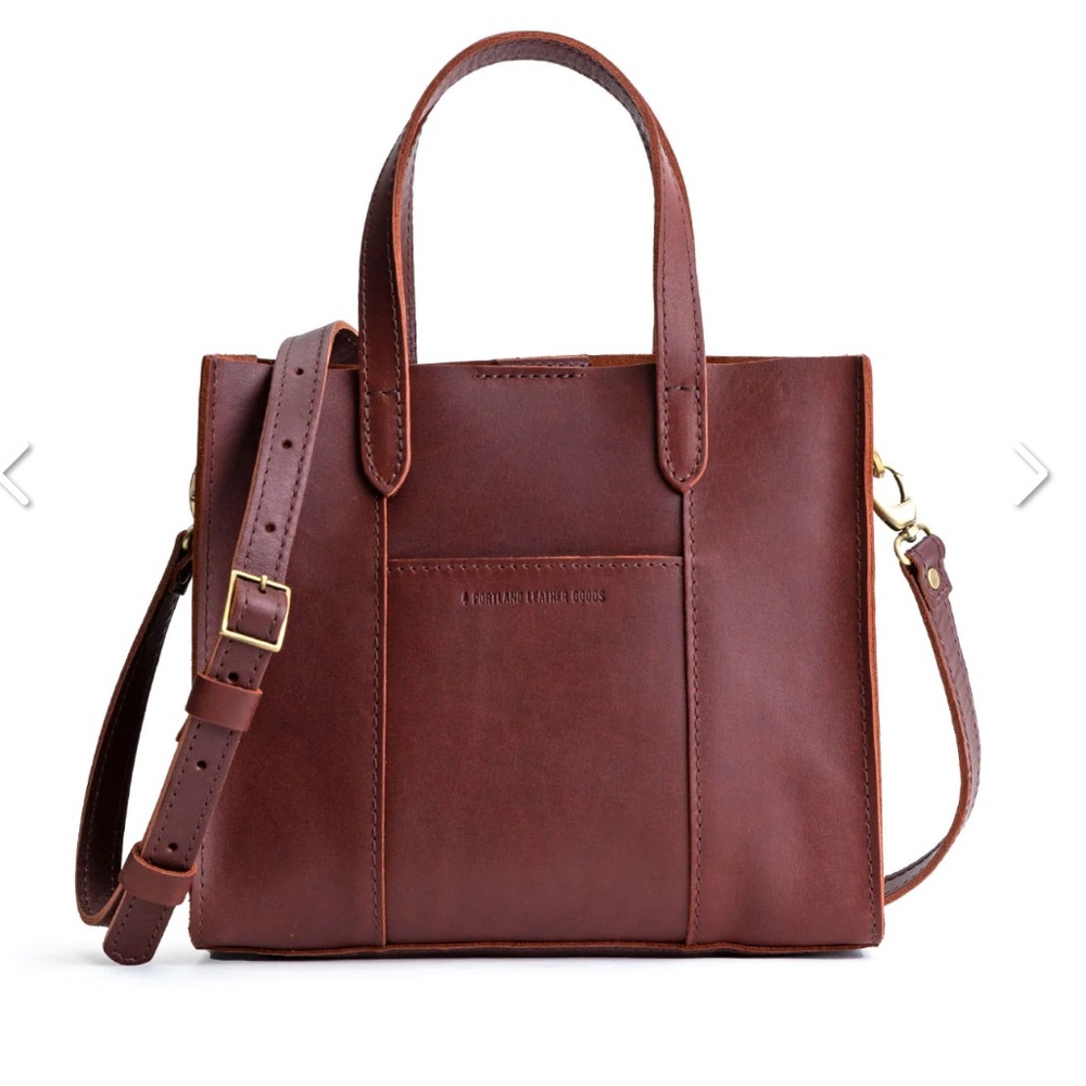 Portland Leather LOLA Crossbody Tote - Nutmeg